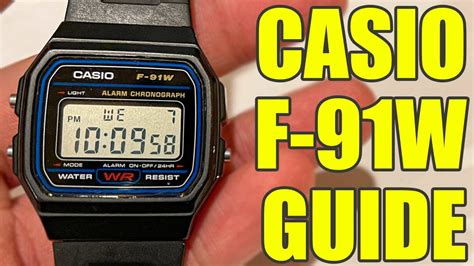 Casio F-91W User Guide – How to Set Time, Date, and More! - YouTube