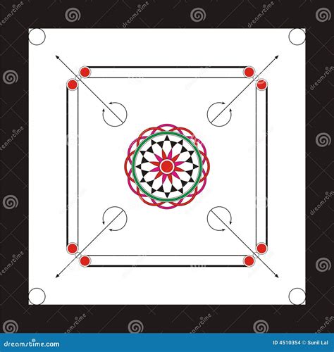 Carrom Board Design stock illustration. Image of champion - 4510354