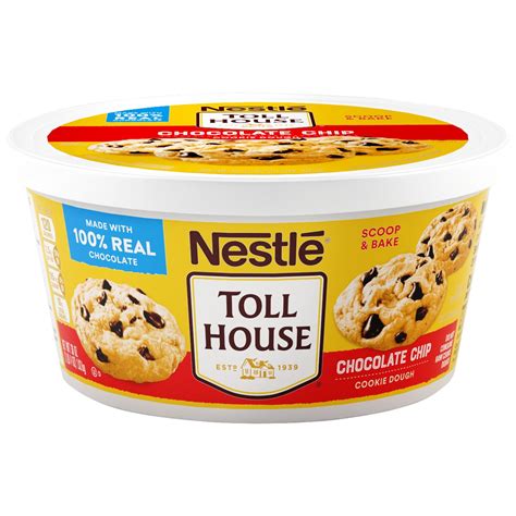 NESTLE TOLL HOUSE Chocolate Chip Cookie Dough 36 oz. Tub - Walmart.com ...