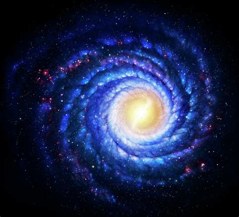 Milky Way Galaxy, Artwork by Mark Garlick