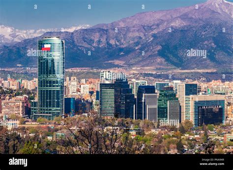 Skyline of Santiago de Chile Stock Photo - Alamy