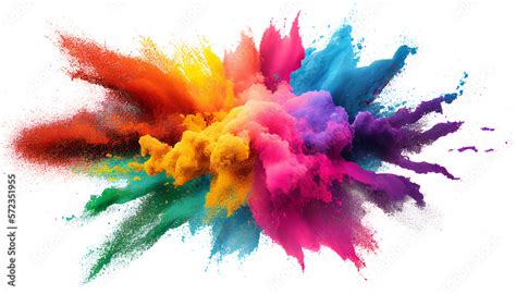 Colorful paint splashes png, Colored powder explosion. Paint holi, Mix ...