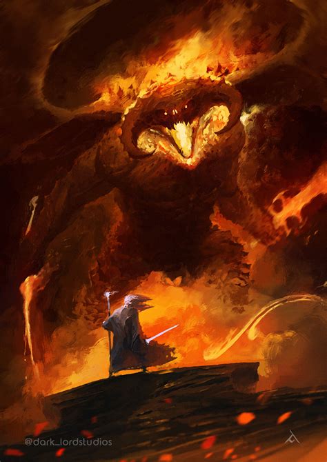 ArtStation - Gandalf x Balrog