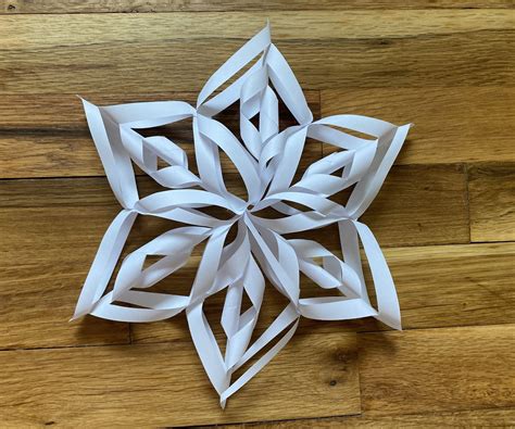 DIY 3D Paper Snowflake : 11 Steps (with Pictures) - Instructables