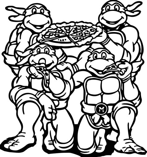 Ninja Turtle Printable Coloring Pages - Printable Word Searches