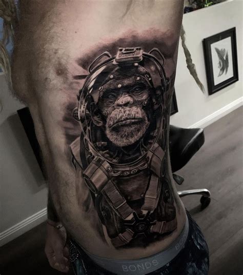 Space Monkey | Best Tattoo Ideas For Men & Women