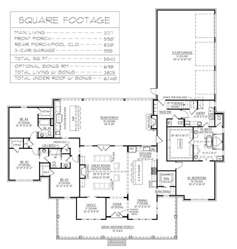 4 Bedroom House Plans | Family Home Plans