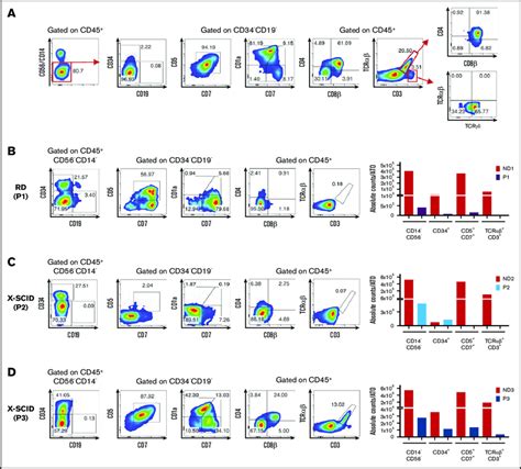 Human T-cell differentiation in ND samples and patients with early ...