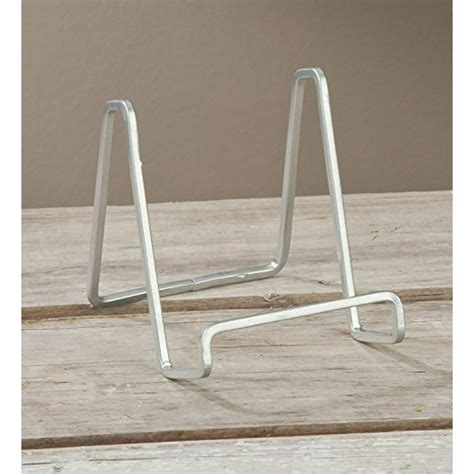 6" Silver Metal Square Wire Stand Plate Book Easel Display Holder ...