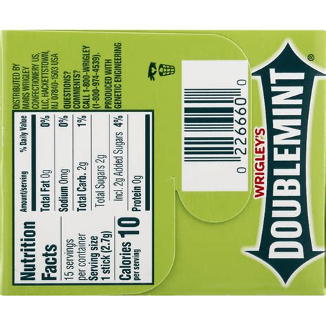 Doublemint Wrigley's Chewing Gum (15 ct) - Instacart