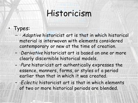 Historicism in architecture (new)