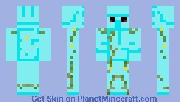 the Diamond Golem Minecraft Skin