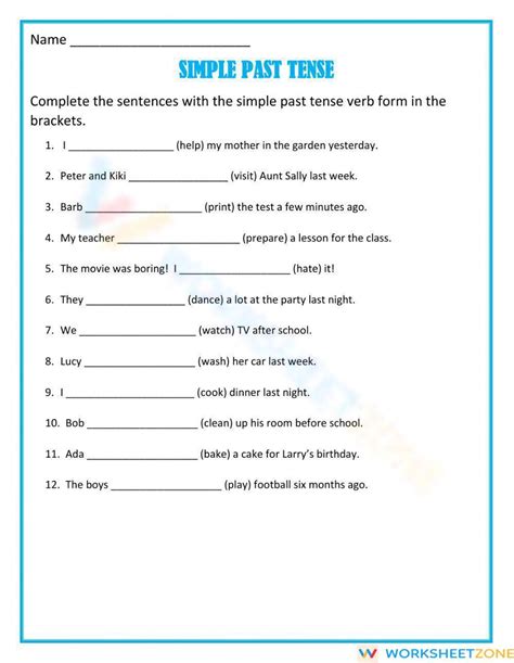 Simple Past Tense Past Tense Questions Interactive Worksheet In 2020 ...