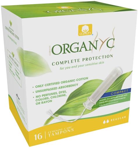 Organyc 100% Certified Organic Cotton Tampons | Best Organic Tampons ...