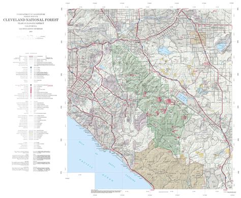 Cleveland National Forest Visitor Map - North (2010) by US Forest ...