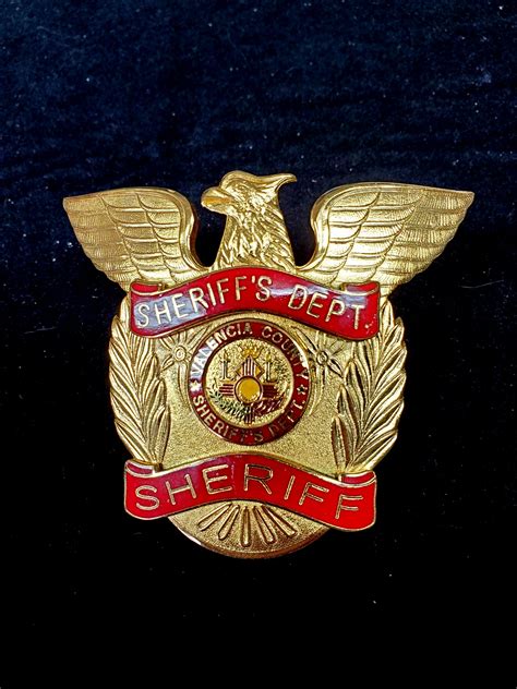 Valencia County New Mexico Sheriff’s Hat Badge - COLLECTORS-BADGES.COM