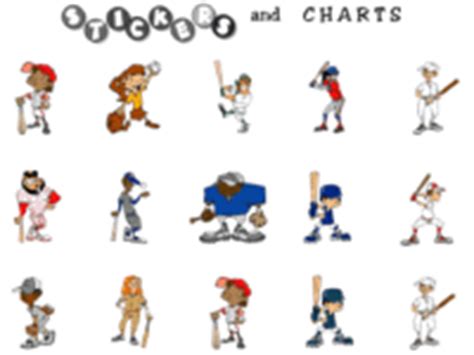 Free printable baseball stickers and baseball sticker charts