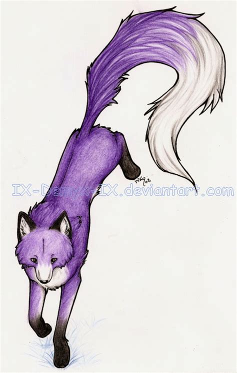 Teh Purple Fox by IX-Demyx-IX on DeviantArt