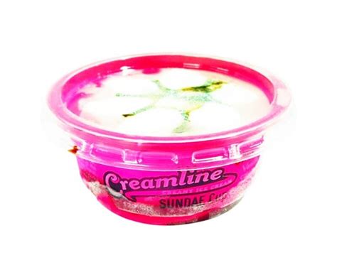 Creamline Creamy Ice Cream Sundae Cup Chocolate Vanilla Ice Cream with ...