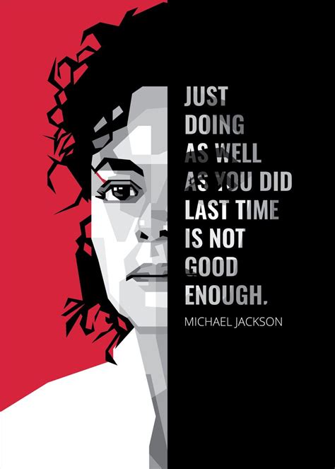 'Michael Jackson Quotes' Poster, picture, metal print, paint by Gilang ...