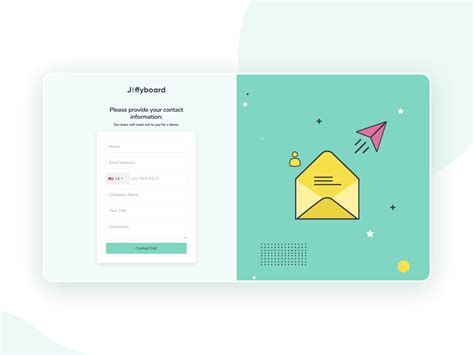 Enquiry form/Contact me page design by Shreyash Barot on Dribbble