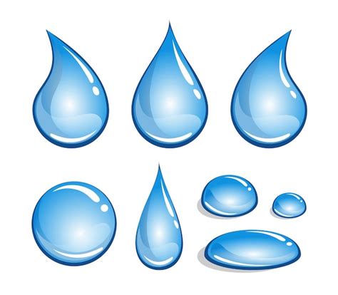 Premium Vector | Water drop illustration vector set