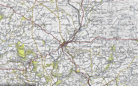 Historic Ordnance Survey Map of Tavistock, 1946