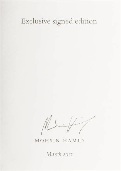 Exit West by HAMID, Moshin (born 1971): (2017) Signed by Author(s ...