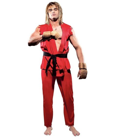 Street Fighter Ken Costume - Fire Fighter Halloween Costumes