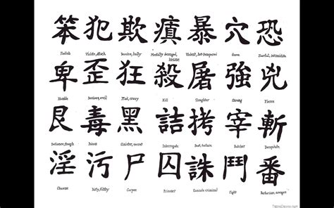 chinese words symbols meaning tattoo flash sayfa 2 dvme tattoo design ...