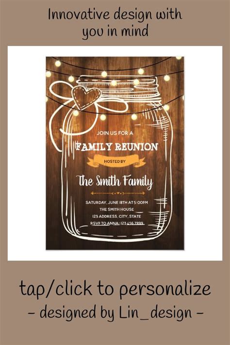 Family reunion party invitation | Zazzle.com | Family reunion, Family ...