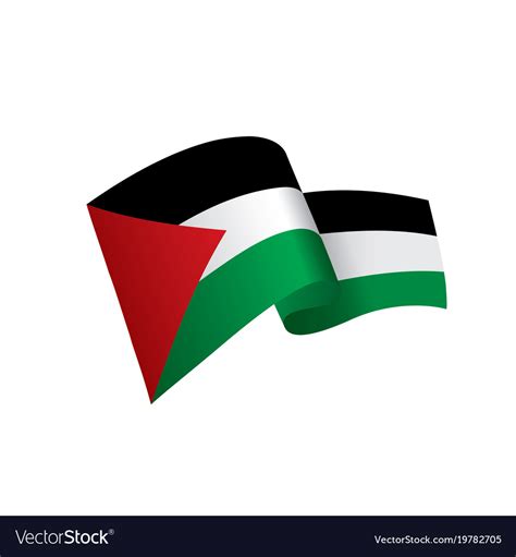 Palestine flag Royalty Free Vector Image - VectorStock