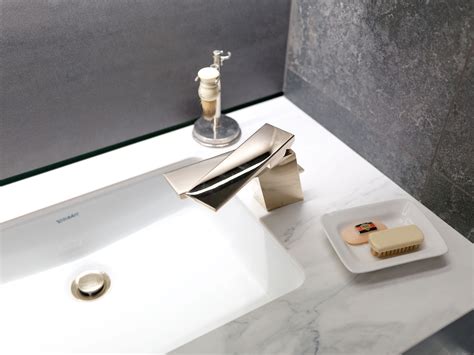 Dornbracht Supernova luxury modern faucet with marble basin | Dornob