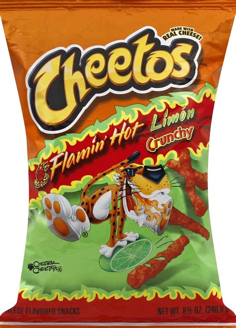 Buy CHEETOS Crunchy Flamin' HOT Limon Cheese Flavored Snacks 8.5 oz ...