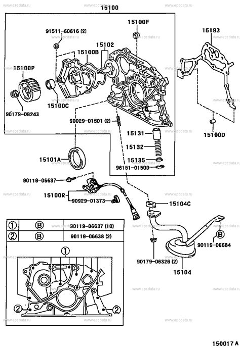 Toyota Camry XV20 engine oil pump, 5 generation 08.1996 - 03.2000 ...