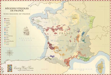 France Wine Map » Explore the Major French Wine Regions » CellarTours