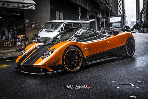 Orange Pagani Zonda Cinque in Hong Kong - GTspirit