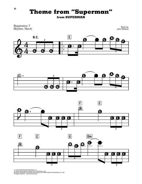 Theme From "Superman" Sheet Music | John Williams | E-Z Play Today