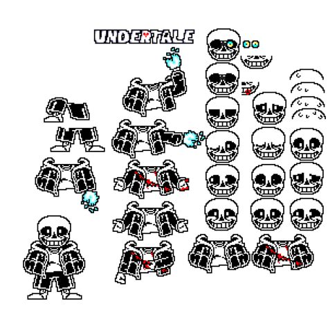 Sans sprite sheet by Moishma on DeviantArt