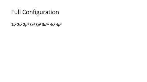 Full and Abbreviated Electron Configuration of Arsenic As - YouTube