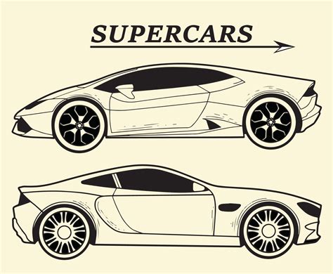 Sports Car Drawings Side View