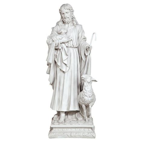 Jesus The Good Shepherd Garden Statue - Design Toscano