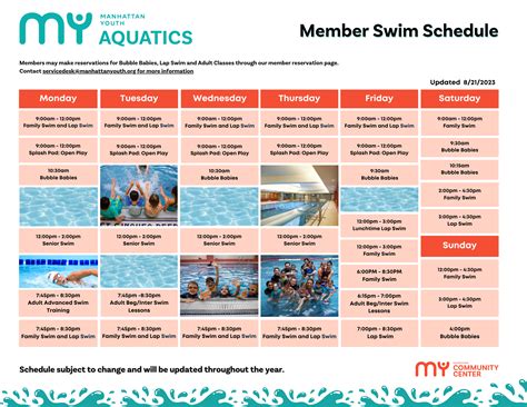 Pool Schedule | Manhattan Youth