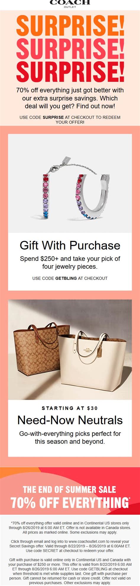 Coach Outlet November 2020 Coupons and Promo Codes 🛒