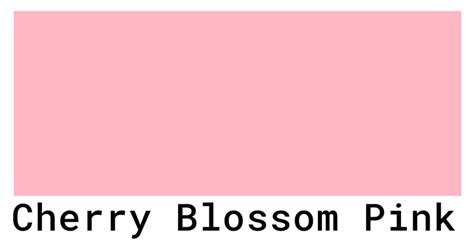 Cherry Blossom Pink Color Codes - The Hex, RGB and CMYK Values That You ...