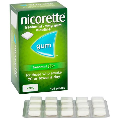 Nicorette Freshmint Sugar-Free Gum 4mg Nicotine 105 Pieces - Buy Online ...