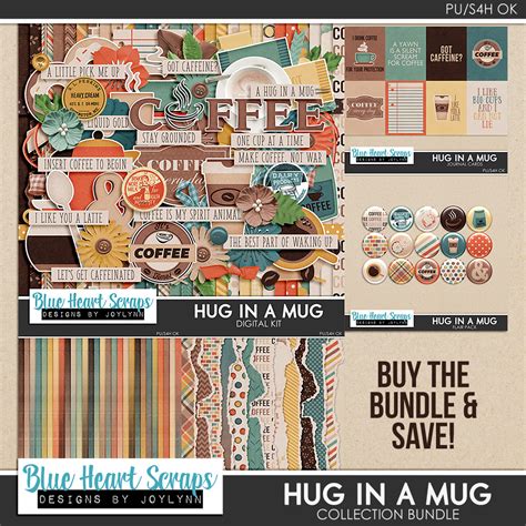 Hug In A Mug + Freebie! - Blue Heart Scraps