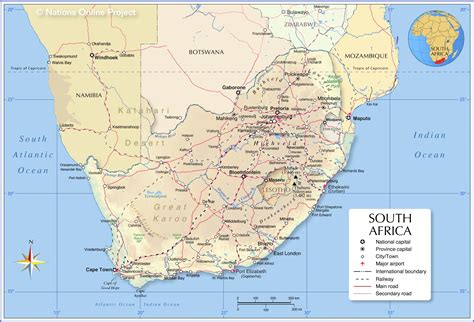 Political Map of South Africa - Nations Online Project