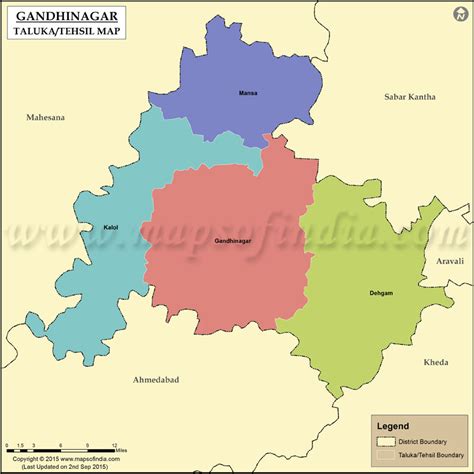 Gandhinagar District Map With Villages - Friends Fall 2024