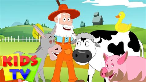 Old McDonald had a farm | Kids tv nursery rhymes | animal sound song